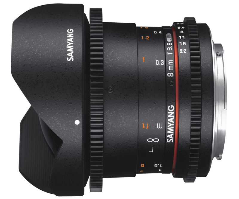 Samyang 8mm T3.8 VDSLR UMC Fish-eye CS II - Fujifilm X - Weitwinkel-Fischaugenobjektiv - 10/7 - Fujifilm X