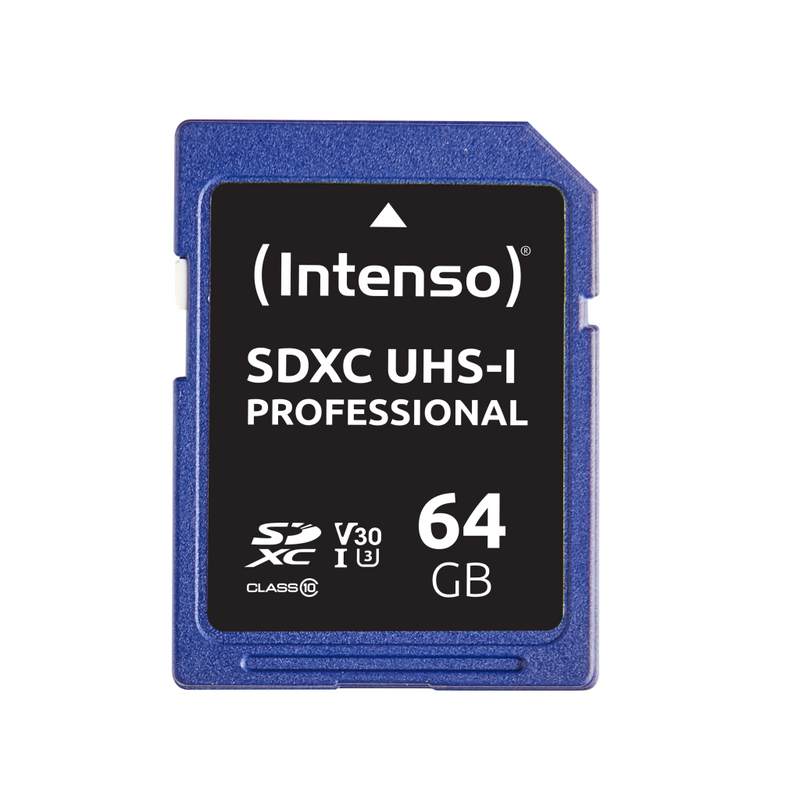 Intenso Flash-Speicherkarte - 64 GB - UHS Class 1 / Class10