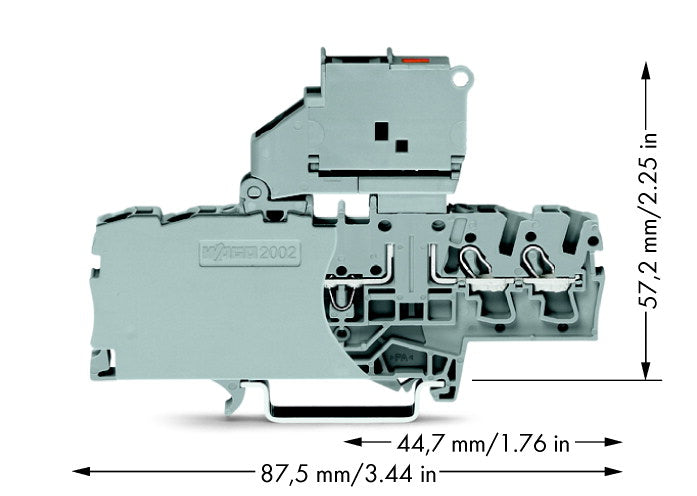 WAGO 2002-1811 - 6,2 mm - 87,5 mm - 57,2 mm - 250 V