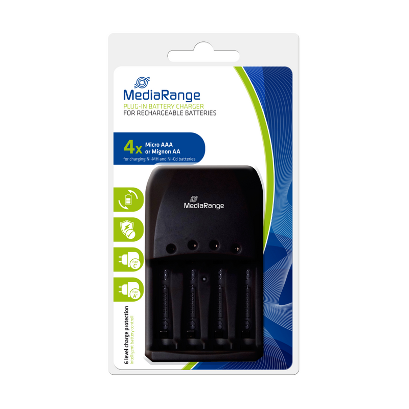 MEDIARANGE Batterieladegerät - (für 4xAA/AAA)
