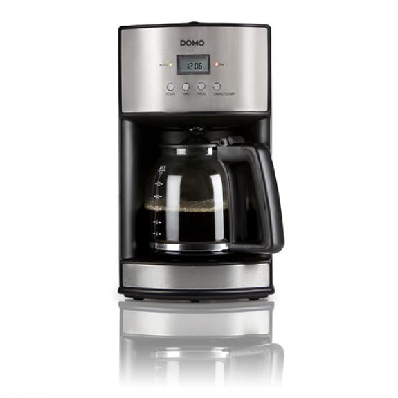 Domo DO473K - Filterkaffeemaschine - 1,8 l - Gemahlener Kaffee - Schwarz - Edelstahl