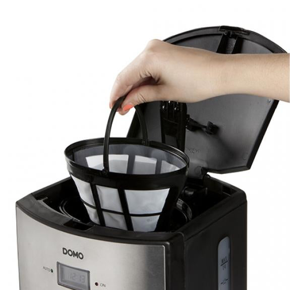 Domo DO473K - Filterkaffeemaschine - 1,8 l - Gemahlener Kaffee - Schwarz - Edelstahl
