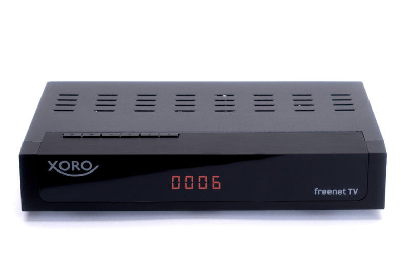 XORO HRT 8770 TWIN - Terrestrisch - Full HD - DVB-T HD,DVB-T2 - 1920 x 1080 Pixel - AVI,MKV,MP4,MPG,TS - H.264,H.265,HEVC,MPEG1,MPEG2,MPEG4