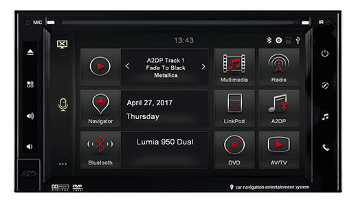 ESX Car Media Systems VN630W Navigationssystem 15.8 cm 6.2" Touchscreen LCD Fixed Schwarz - Navigationssystem