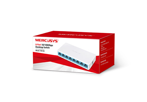 Mercusys MS108 - Managed - Fast Ethernet (10/100)