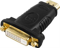 Deltaco Kbl Adapter HDMI ha-DVI-D ho Svart