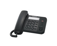 Panasonic KX-TS520 - DECT-Telefon - Kabelgebundenes Mobilteil - Anrufer-Identifikation - Schwarz