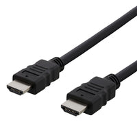 Deltaco HDMI cable FSC High Speed w/Ethernet CCS 1.0m black