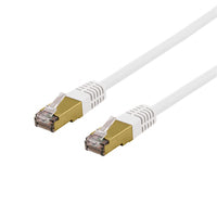 Deltaco S/FTP Cat6a patch cable delta cert LSZH 10m white