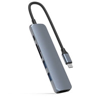 Hyper Drive Bar Hub 6-in-1| Apple MacBook & USB-C Notebooks| space grau|