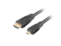 Lanberg HDMI -Micro HDMI Cable V1.4 M/M 1.8M CU 4K 3D BLACK - Kabel - Digital/Display/Video