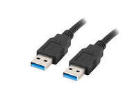Lanberg CA-USBA-30CU-0010-BK USB cable 1m 3.0 A Black - Kabel - Digital/Daten
