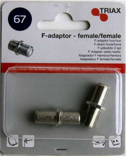 Triax RF-Adapter - F-Stecker weiblich bis F-Stecker weiblich