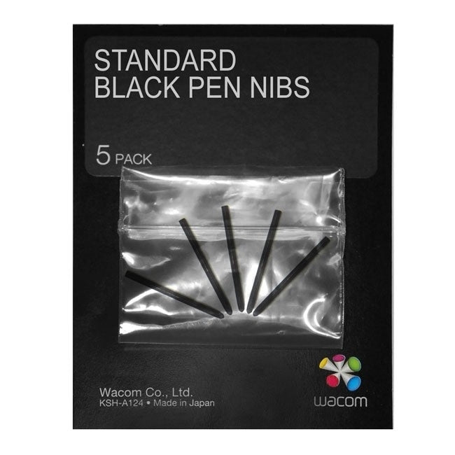 Wacom Standard Pen Nibs - Digitale Stiftspitze - Schwarz (Packung mit 5)