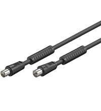 Wentronic 3.5m Coaxial Cable - 3,5 m - BNC M - BNC FM - Schwarz