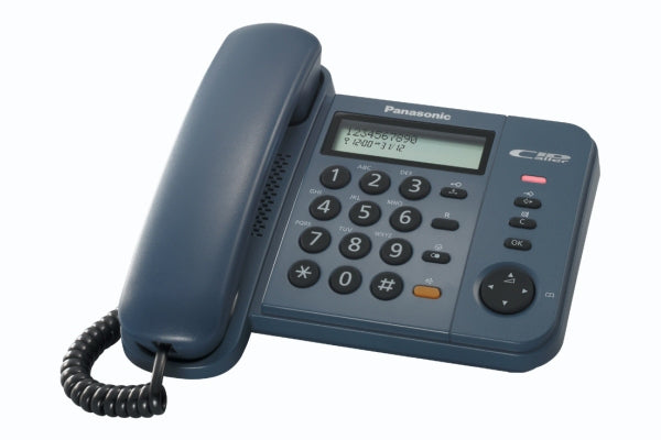 Panasonic KX-TS580GC - Telefon mit Schnur mit Rufnummernanzeige/Anklopffunktion